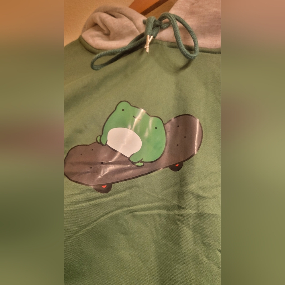 Green Frog Skateboard Hoodie